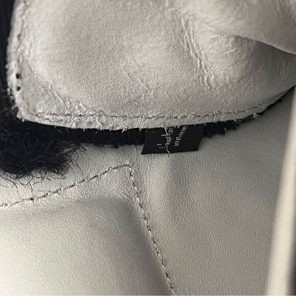 P448 Rail Dark Destructed Denim Hi-Top Sneakers in Black Size 7 NEW - Picture 14 of 14